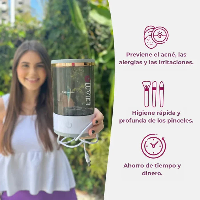 BrushPure™ – Limpiador de pinceles | Elimina bacterias en segundos