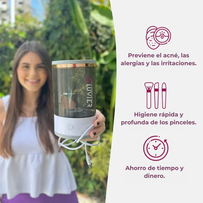 BrushPure™ – Limpiador de pinceles | Elimina bacterias en segundos